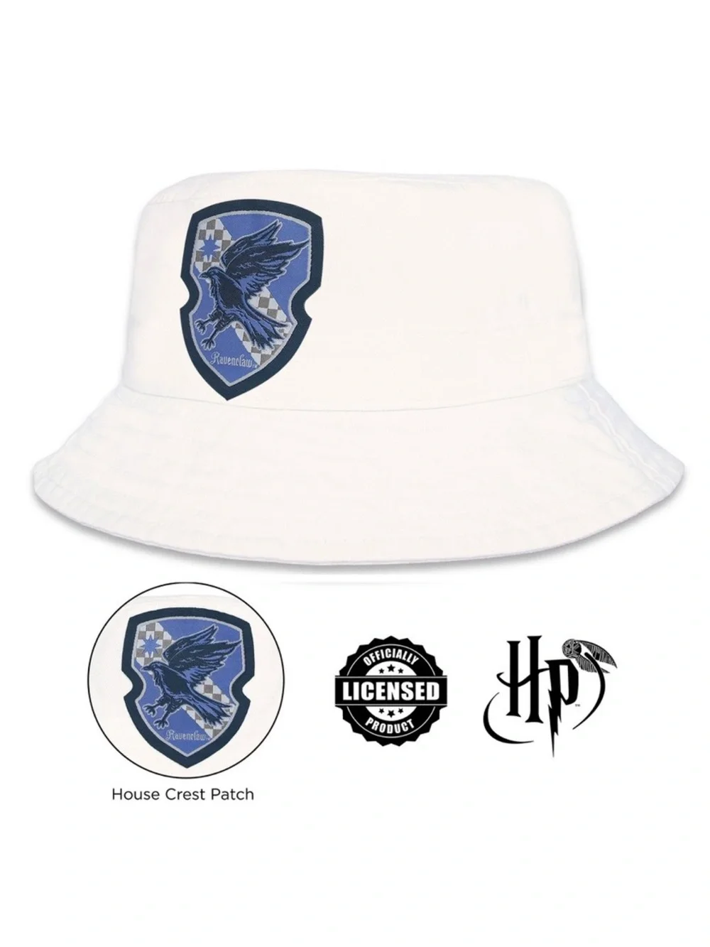 Warner Bros. White Ravenclaw Patch Kids Bucket Hat